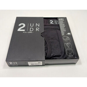 2 UNDER JOEY POUCH 6" POWER SHIFT BOXER BRIEF IN BLACK SIZE MEDIUM NEW